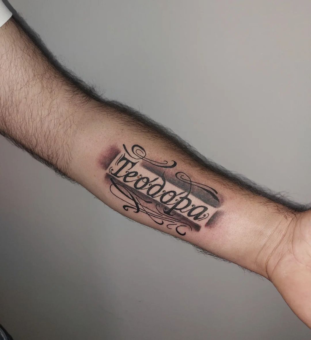 Tetovaža Teodora - Lettering - Eternal Art Tattoo Studio Loznica